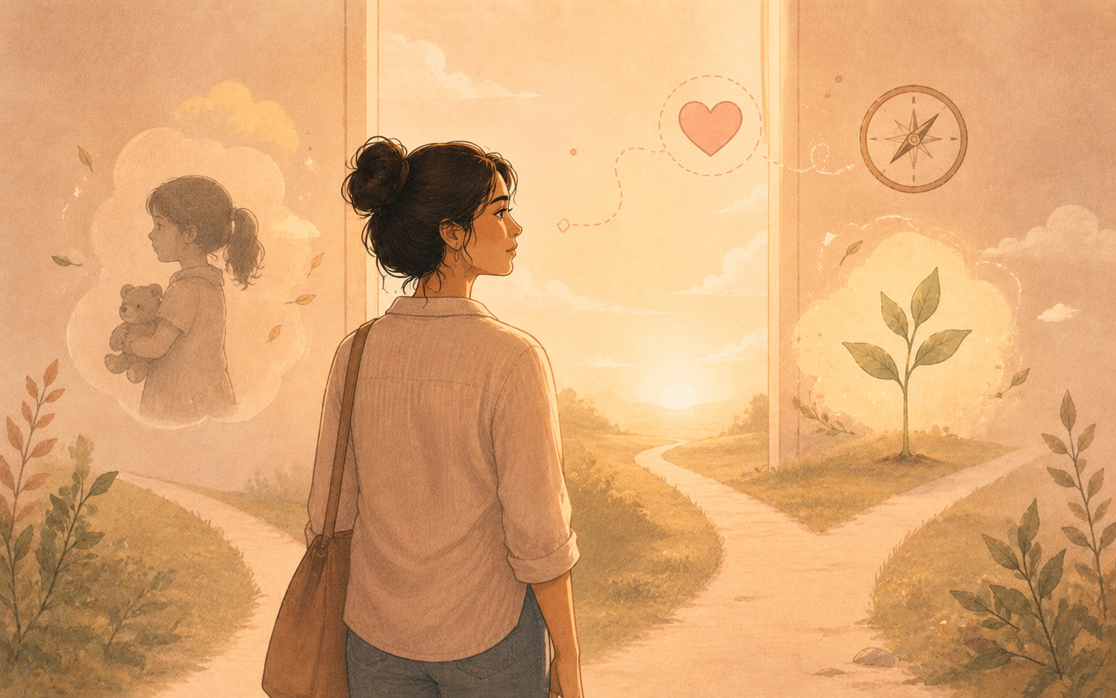 Young adult reflecting on identity and growing up — MHITR mental health article